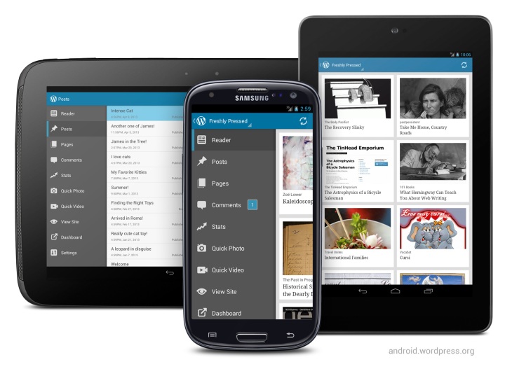 Version 2.3 of WordPress for Android: big UI update for the best Android blogging app