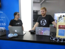Carolyn and Daryl, ready to engineer some happiness for WordPress users.
