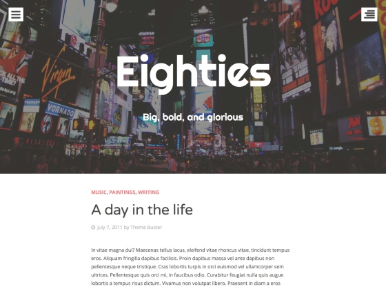 Eighties WordPress Theme