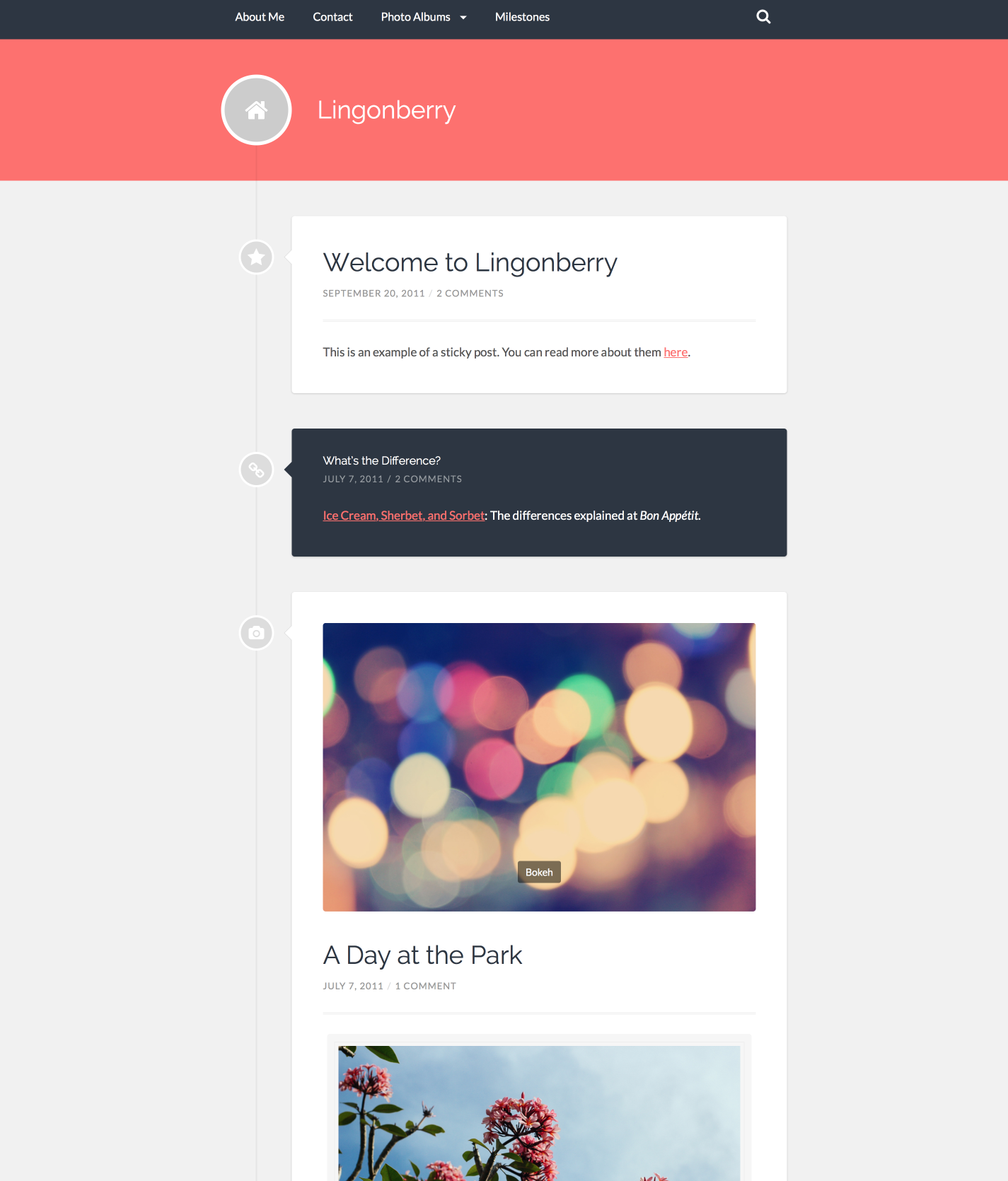 Lingonberry WordPress theme