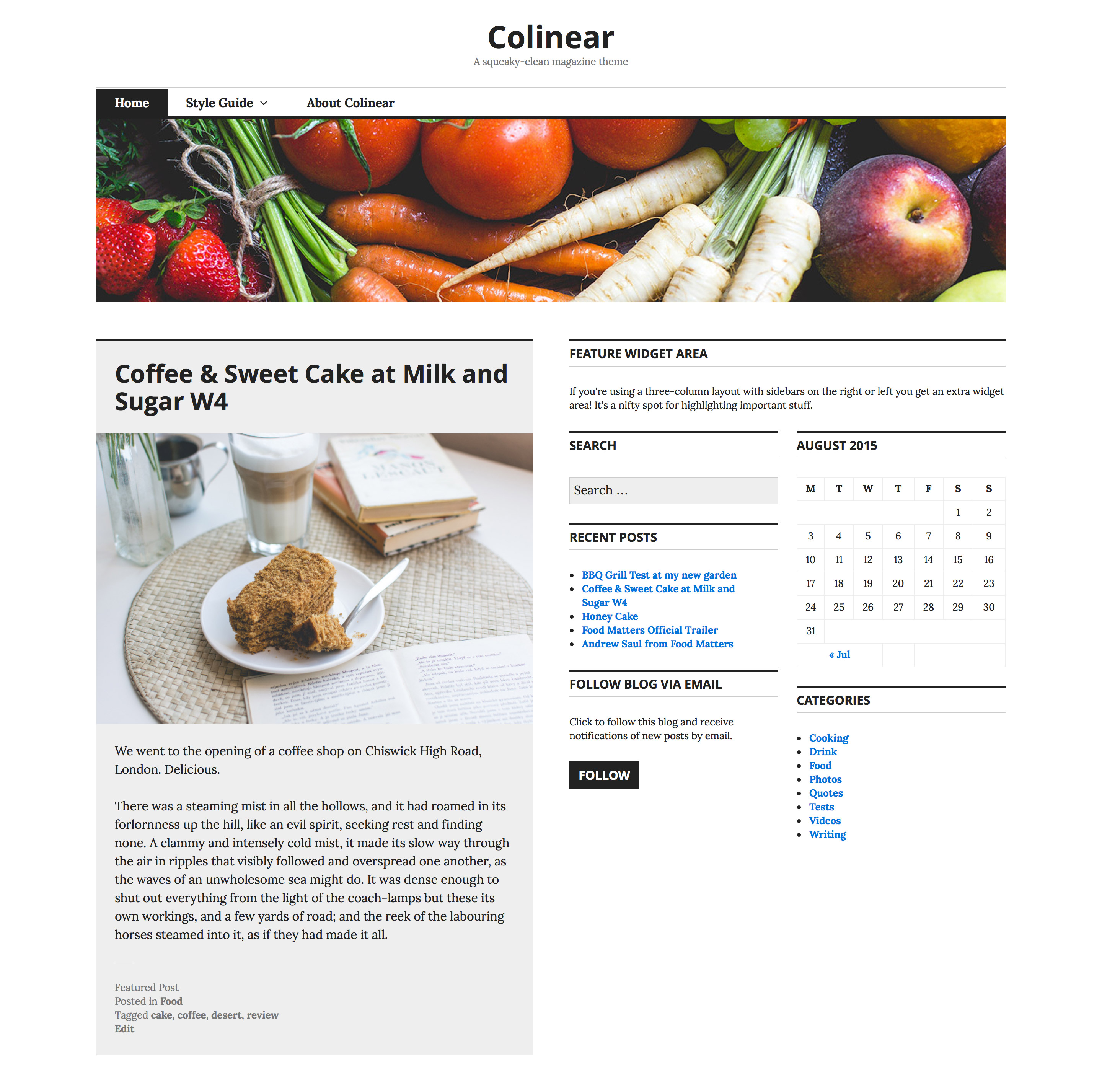 Colinear: Homepage