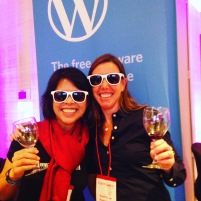 Marjorie Asturias and Andrea Badgley at Wine Tourism Conference 2015