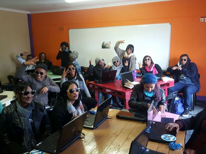 Students enjoying their WordPress sunglasses