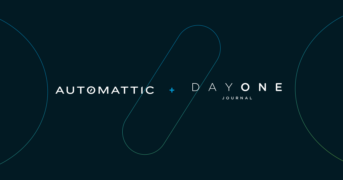 We’re excited to welcome Day One to the Automattic team. Day One is a private journaling app that makes writing for yourself a simple pleasure. A be